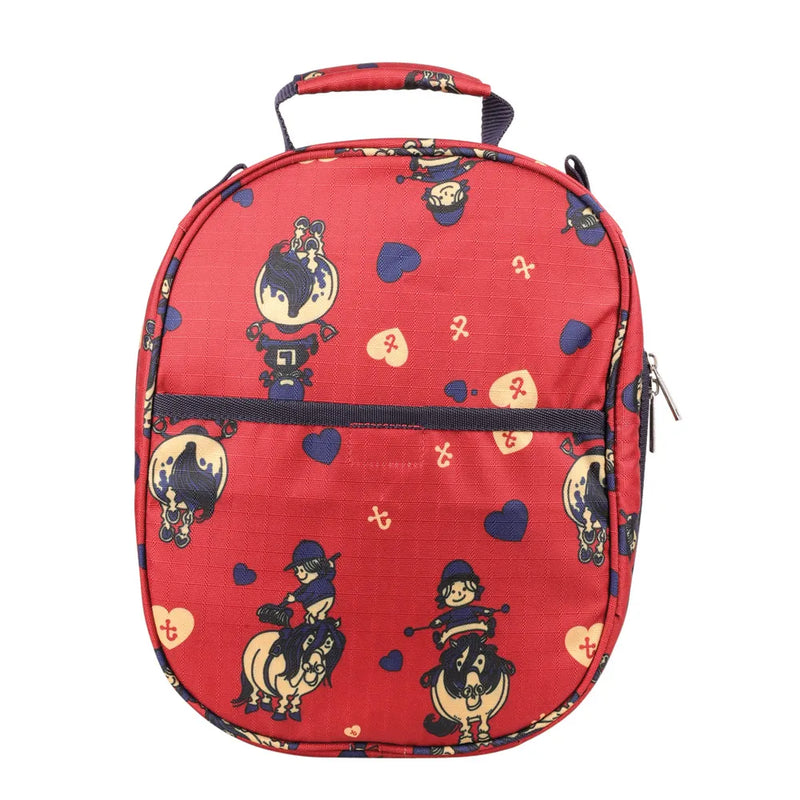 Hy Equestrian Thelwell Collection Balancing Act Hat Bag - Red/Navy