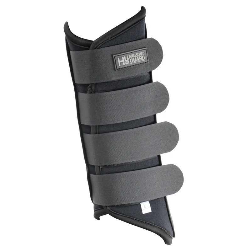 Hy Armoured Guard Neoprene Brushing Boots - Black/Black