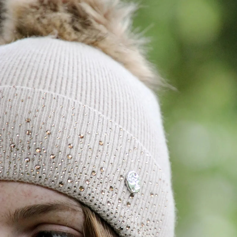 Hy Equestrian Alaska Diamante Bobble Hat