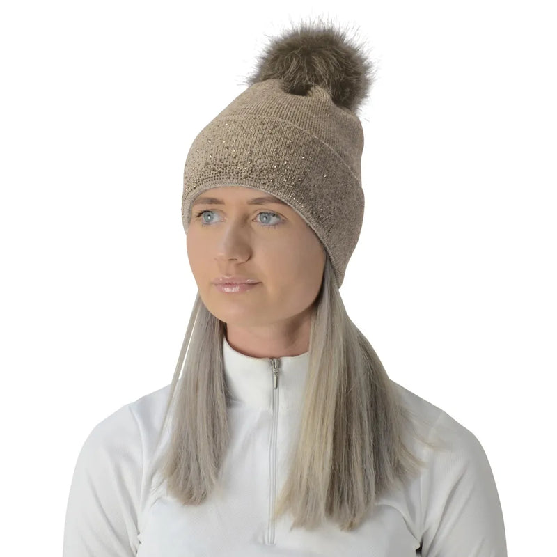 Hy Equestrian Alaska Diamante Bobble Hat
