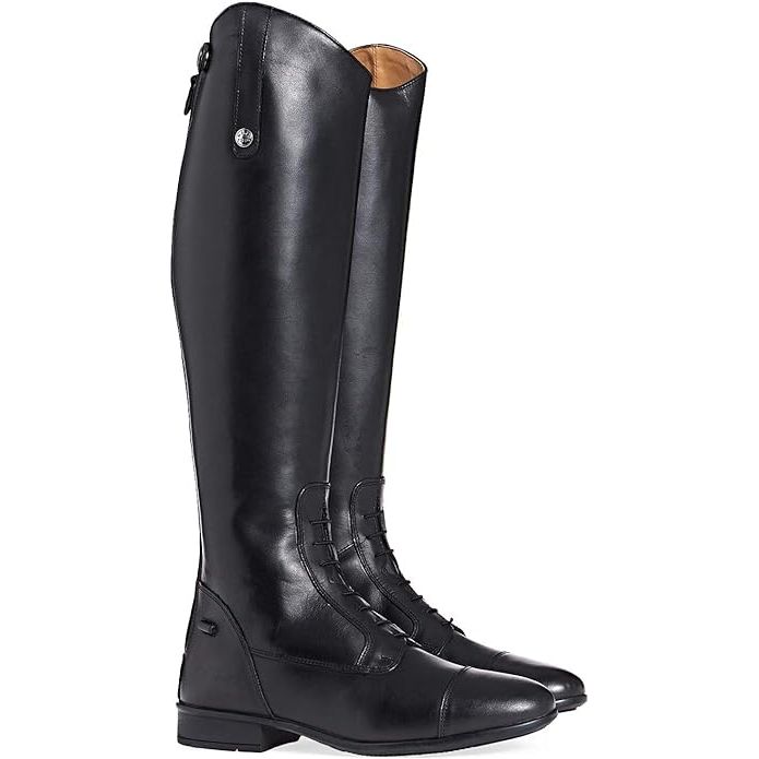 Mark Todd Long Leather Field Boots Black - EU 41