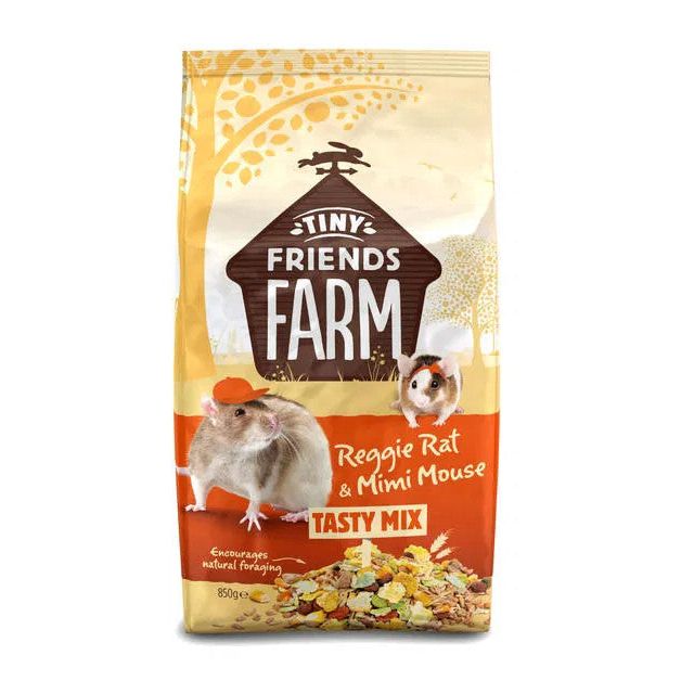 Tiny Friends Farm Reggie Rat & Mimi Mouse Tasty Mix 850g