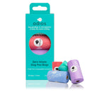 Adios Non Handle Poo Bags 8 Rolls - Rainbow