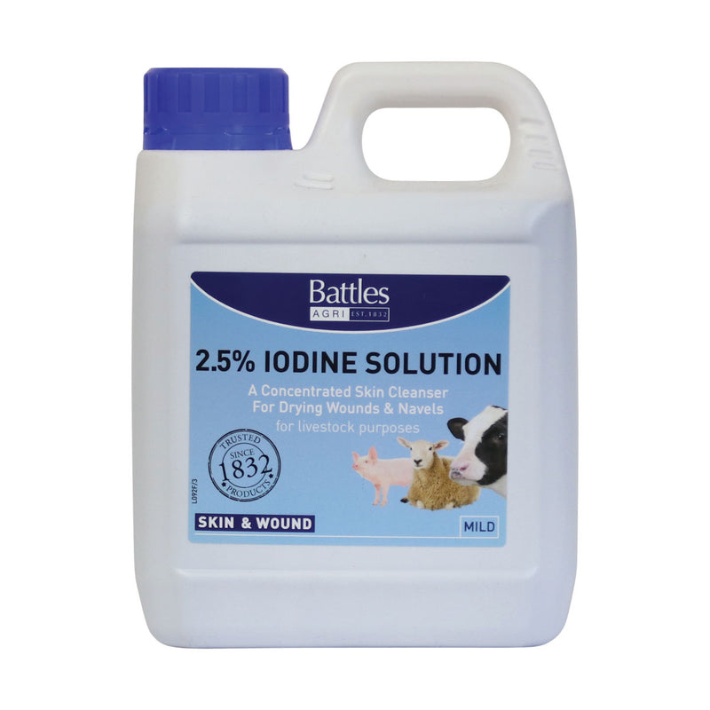 Battles 2.5% Iodine Solution- 1 Litre