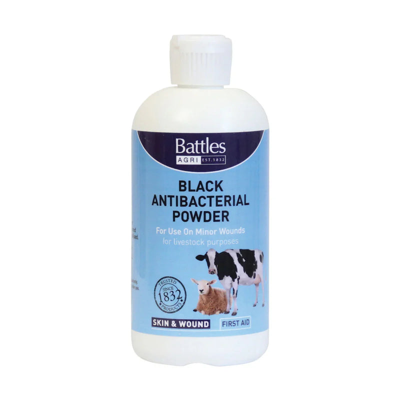 Battles Black Antibacterial Powder - 125g - Jalex Pet Products 