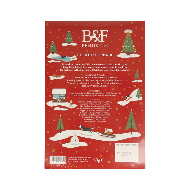 Benji & Flo Christmas Dog Advent Calendar - Jalex Pet Products 