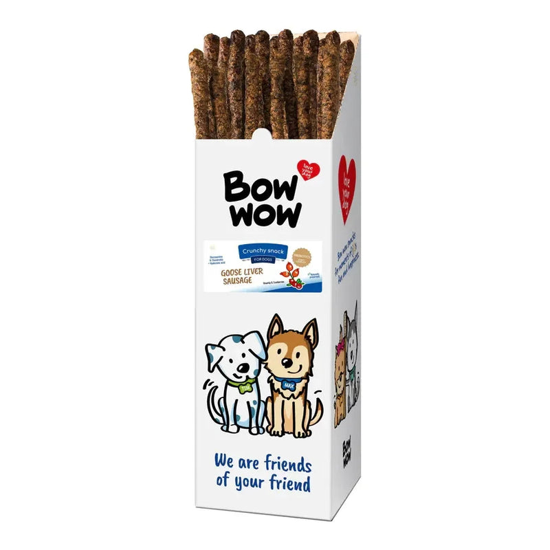 Bow Wow Goose Liver Sausage (72) - Jalex Pet Products 