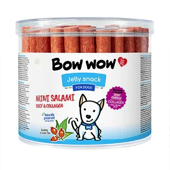 Bow Wow Mini Salami Beef & Collagen 20G Sticks - Jalex Pet Products 