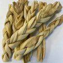Braided Lamb Skin 100g - Jalex Pet Products  Braided Lamb Skin 100g