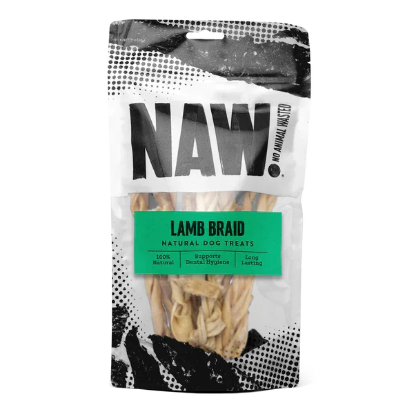 Braided Lamb Skin 100g - Jalex Pet Products 