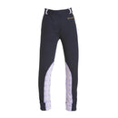 Firefoot Harden Jodphurs Horse Print Kids Navy/Lilac - Jalex Pet Products  Firefoot Harden Jodphurs Horse Print Kids Navy/Lilac