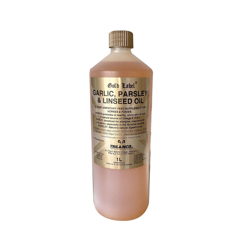 Gold Label Garlic Parsley And Linseed Oil - Jalex Pet Products 