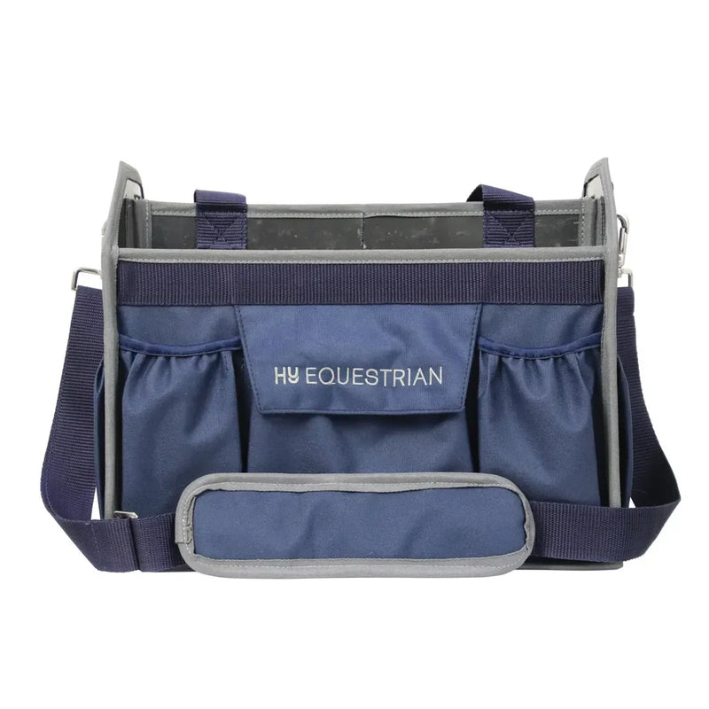 Hy Equestrian Accessories Grooming Bag - Navy/Grey - One Size - Jalex Pet Products 