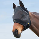 Hy Equestrian Armoured Protect Half Mask without Ears - Black - Jalex Pet Products 