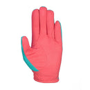 Hy Equestrian Thelwell Collection All Rounder Riding Gloves Aquarius/Pink/Teal - Jalex Pet Products 