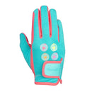 Hy Equestrian Thelwell Collection All Rounder Riding Gloves Aquarius/Pink/Teal - Jalex Pet Products  Hy Equestrian Thelwell Collection All Rounder Riding Gloves Aquarius/Pink/Teal