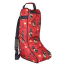 Hy Equestrian Thelwell Collection Balancing Act Boot Bag - Red/Navy - Jalex Pet Products 