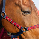 Hy Equestrian Thelwell Collection Balancing Act Head Collar & Lead Rope - Red/Navy - Jalex Pet Products  Hy Equestrian Thelwell Collection Balancing Act Head Collar & Lead Rope - Red/Navy