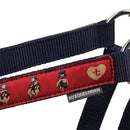Hy Equestrian Thelwell Collection Balancing Act Head Collar & Lead Rope - Red/Navy - Jalex Pet Products 