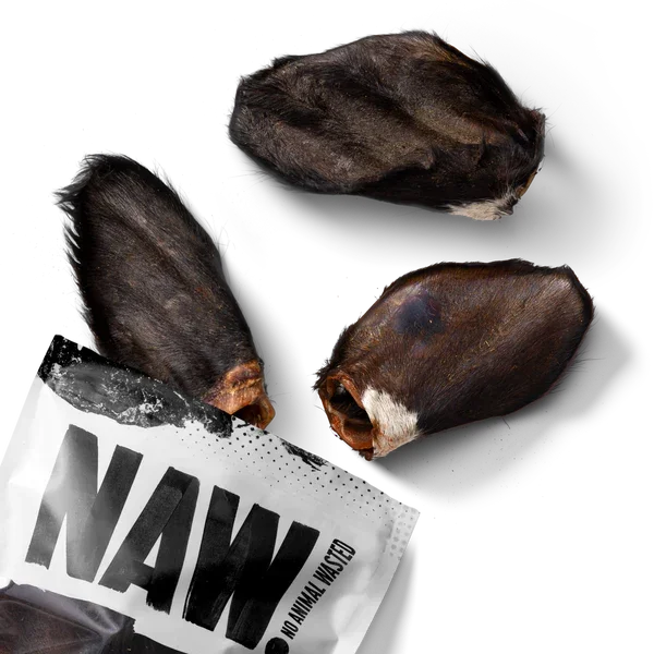 NAW Hairy Beef Ears (3PK) - Jalex Pet Products 