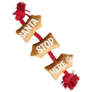 Santa Stop Here Rope Toy - Jalex Pet Products 