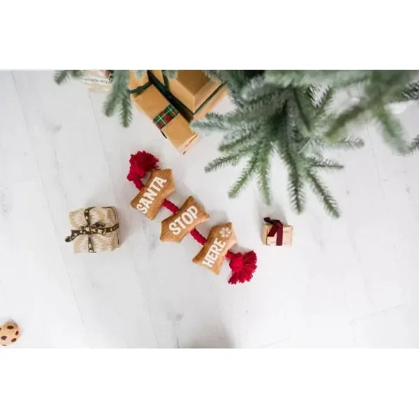 Santa Stop Here Rope Toy - Jalex Pet Products 