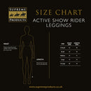 Supreme Products Active Show Rider Leggings - Black/Gold - X Small - Jalex Pet Products  Supreme Products Active Show Rider Leggings - Black/Gold - X Small