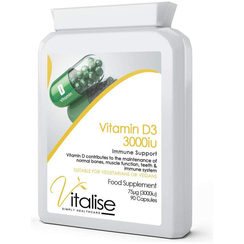 Vitalise Vitamin D3 3000iu 90 Capsules