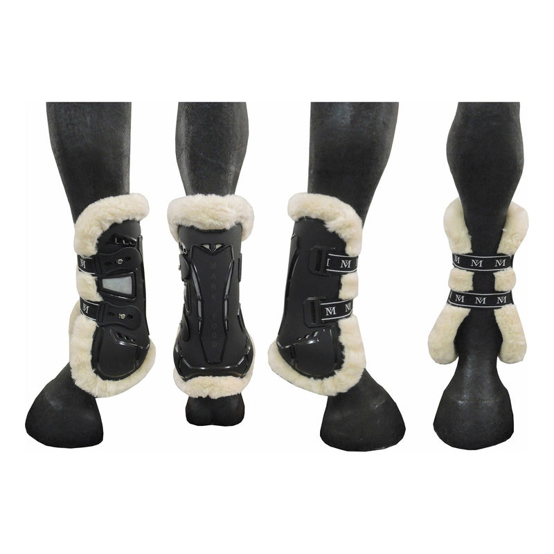 Mark Todd Air Vent Fleece Tendon Boot - Black