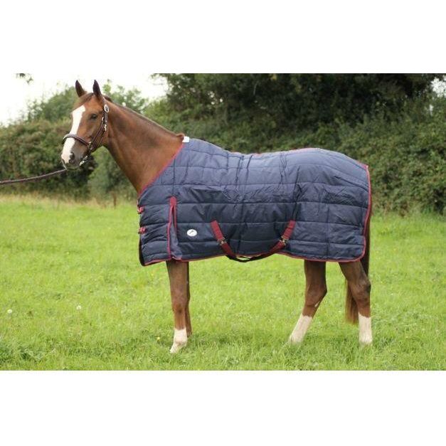 JHL Essential Medium Weight Stable Rug - Navy/Burgundy