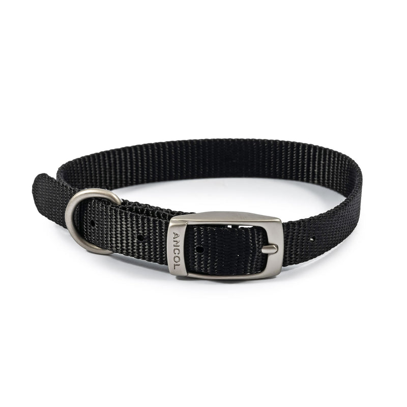 ancol-viva-buckle-collar-black