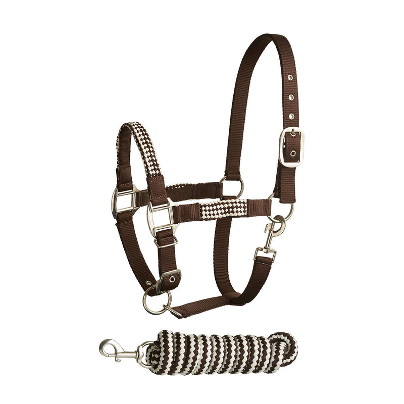 Bitz Soft Handle Two Tone Headcollar/Lead Rope