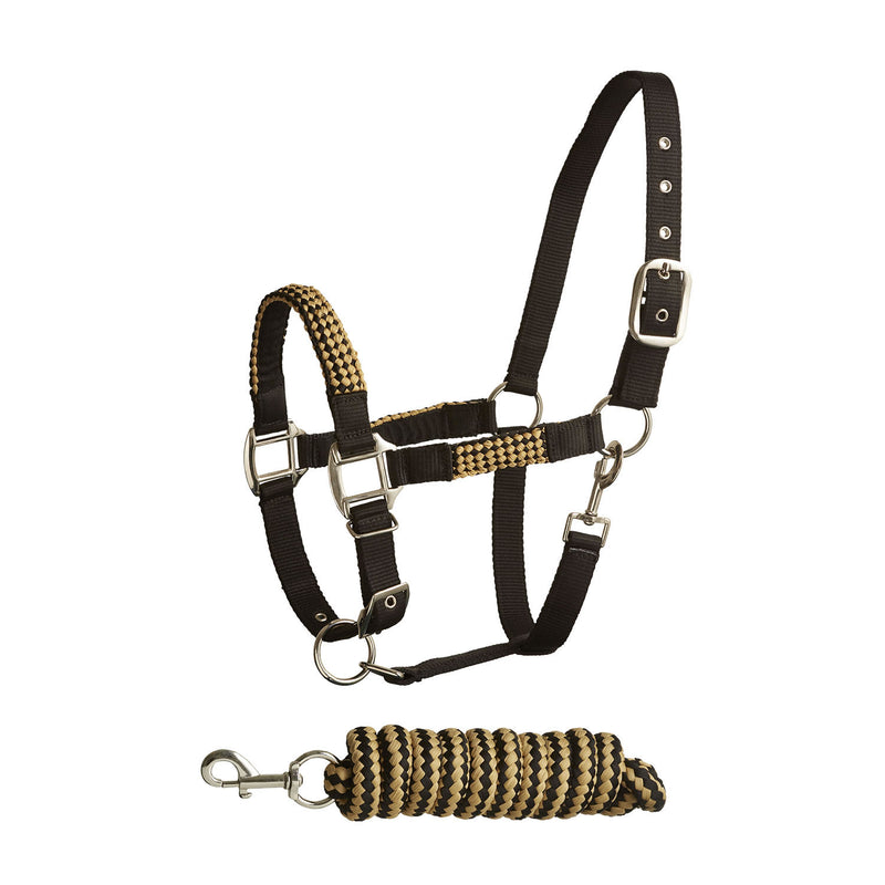 Bitz Soft Handle Two Tone Headcollar/Lead Rope