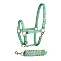 Bitz Stripe Two Tone Headcollar Lead Rope