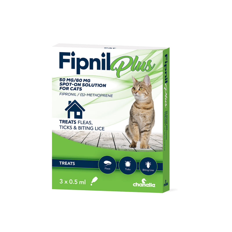 Chanelle Fipnil Plus Spot-On for Cats - 3 Pipettes
