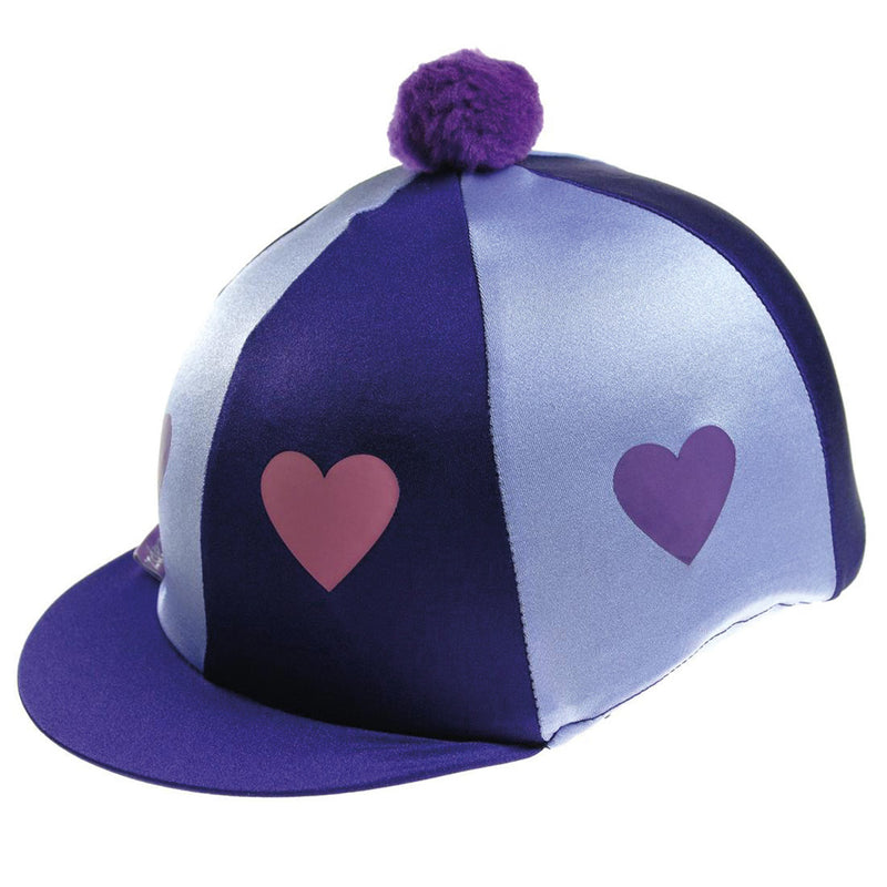 Capz Motif Cap Cover Lycra Heartz & Pom Pom