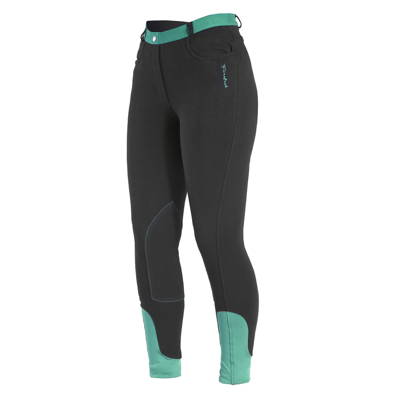 Firefoot Farsley Breeches Kids - Black/Teal