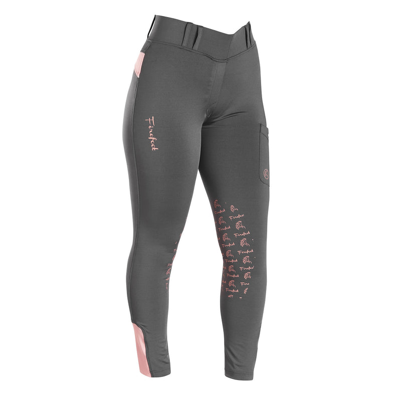 Firefoot Bankfield Basic Breeches - Charcoal/Pink