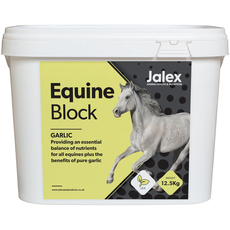 Jalex Equine Horse Lick Block with Garlic 12.5KGS