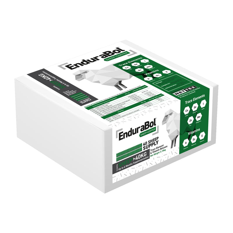 Nettex Agri Endurabol Sheep with Copper - 40 Boluses