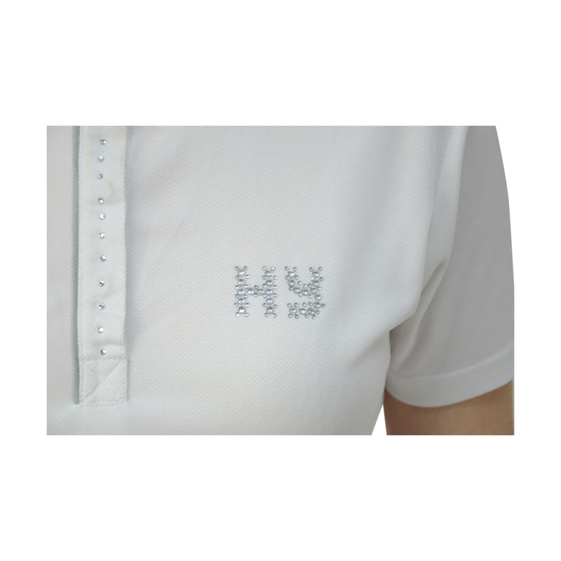 hyfashion diamante show shirt arctic white