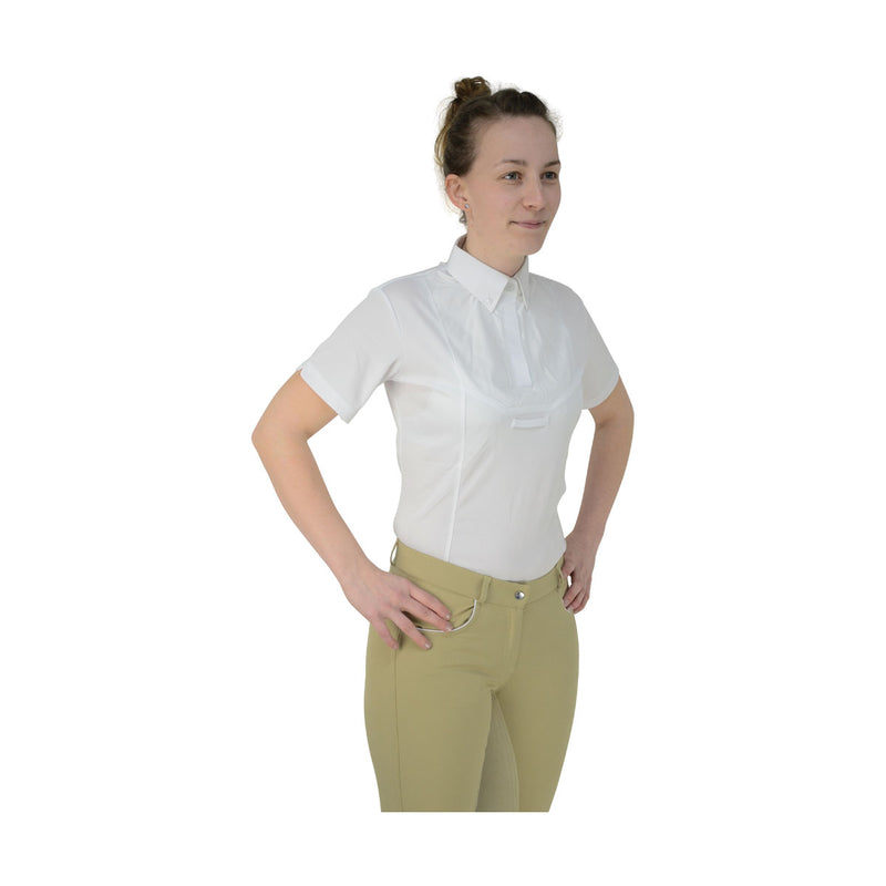 Hyfashion Ladies Tilbury Short Sleeved Tie Shirt - Yellow