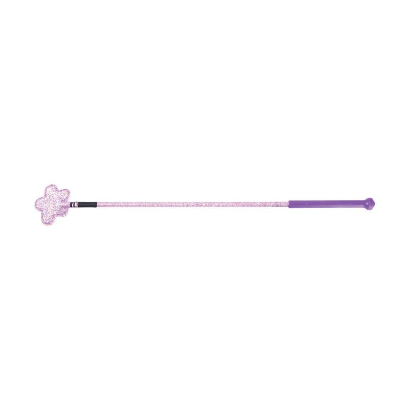 HY Equestrian Riding Whip Glitter Flower