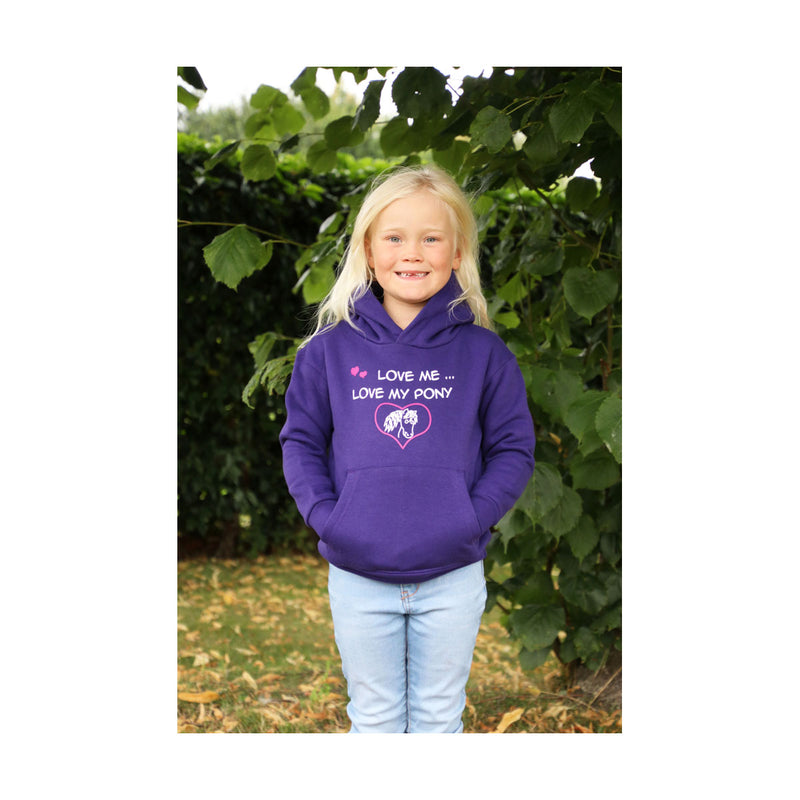 British Country Collection "Love me Love my Pony" Childrens Hoodie