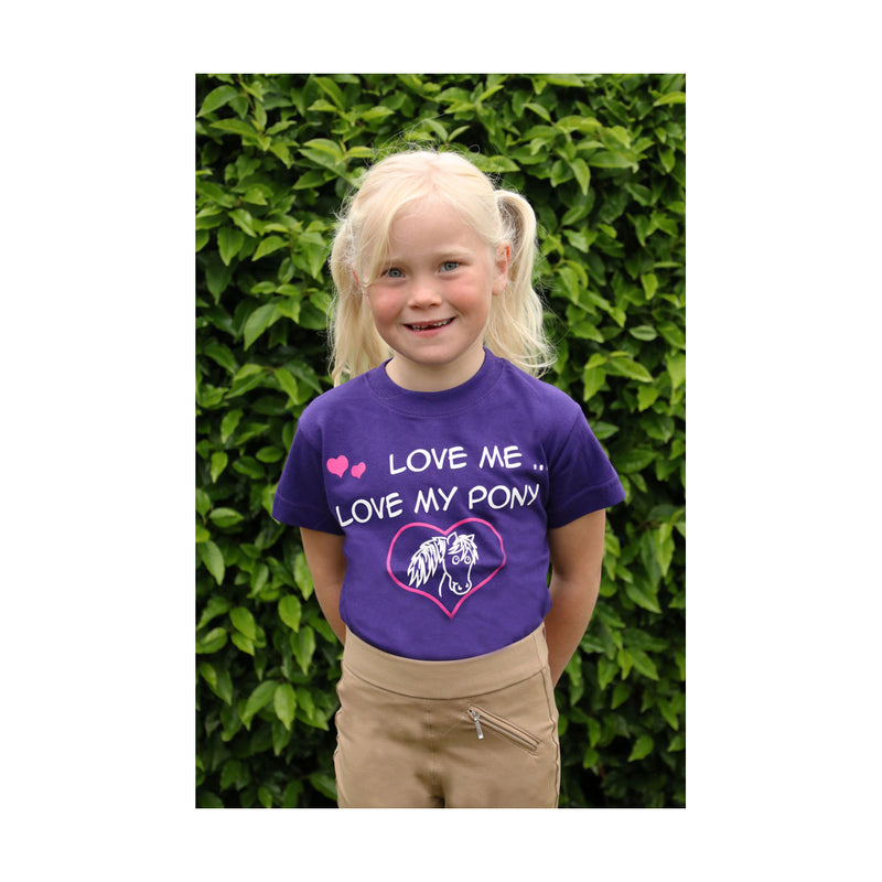 British Country Collection "Love me Love my Pony" Childrens T-Shirt