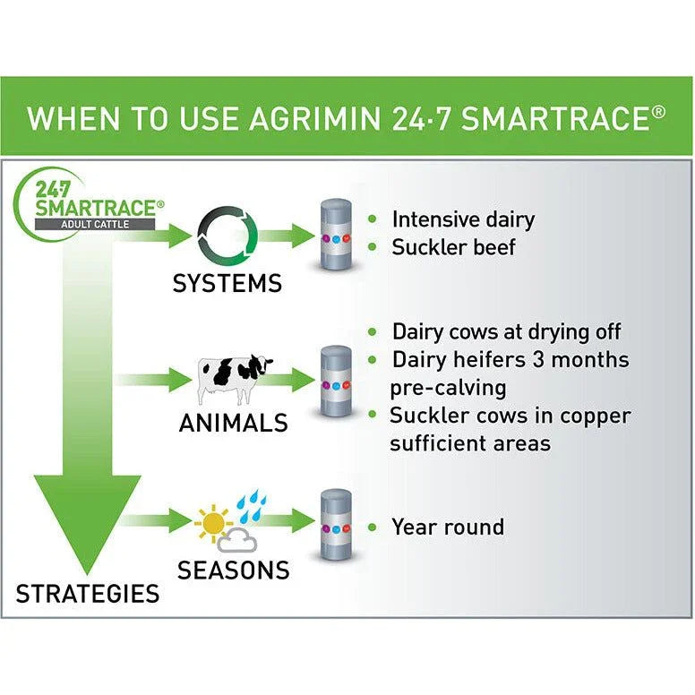 Agrimin 24-7 Smartrace Adult Cattle - 10 Pack - Jalex Pet Products 