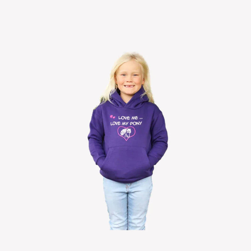 British Country Collection "Love me Love my Pony" Childrens Hoodie - Jalex Pet Products 