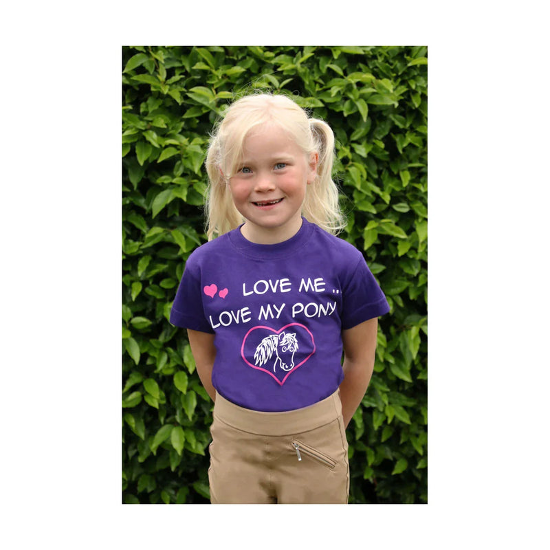 British Country Collection "Love me Love my Pony" Childrens T-Shirt - Jalex Pet Products 