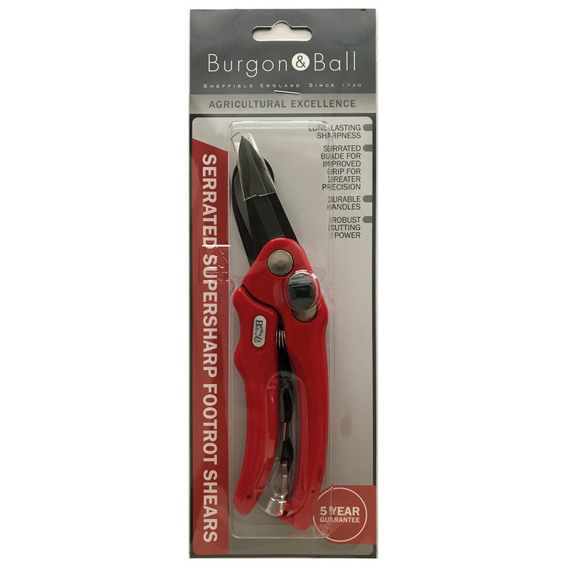 Burgon & Ball Footrot Shears Serrated Supersharp - Jalex Pet Products 