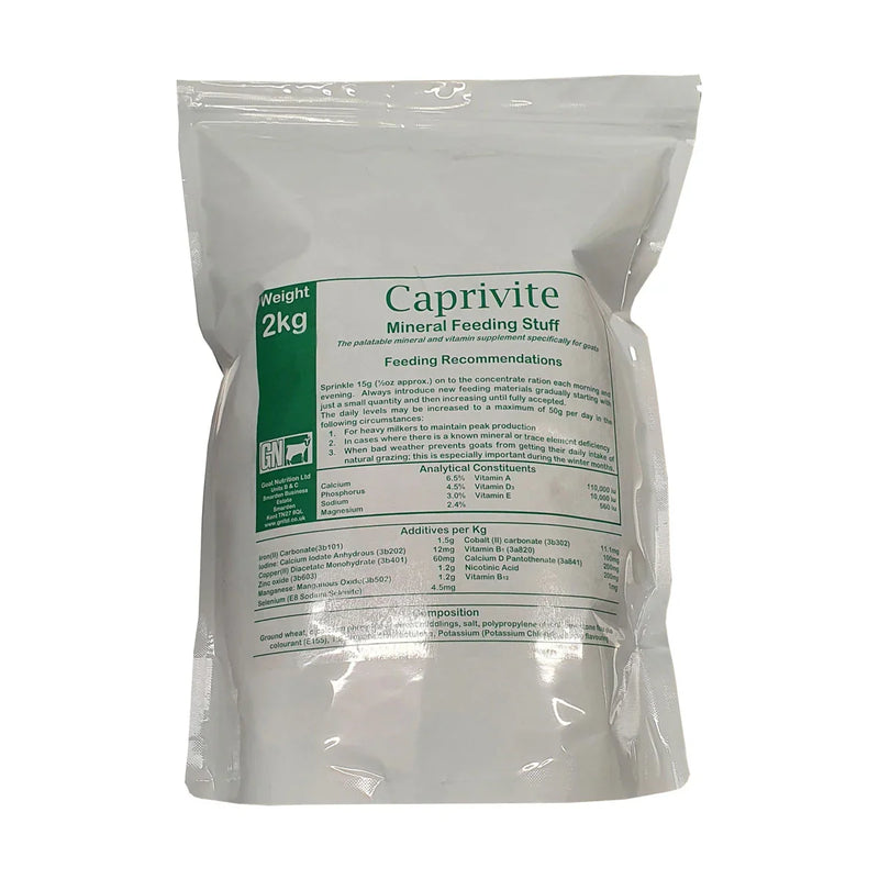 Caprivite Mineral Goat Feeding Supplement - Jalex Pet Products 